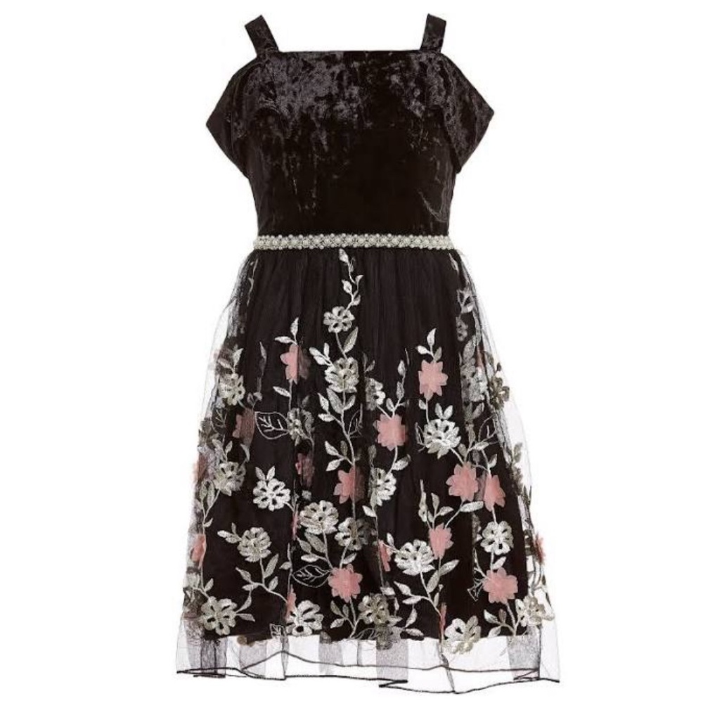 Girls cold-shoulder party dress